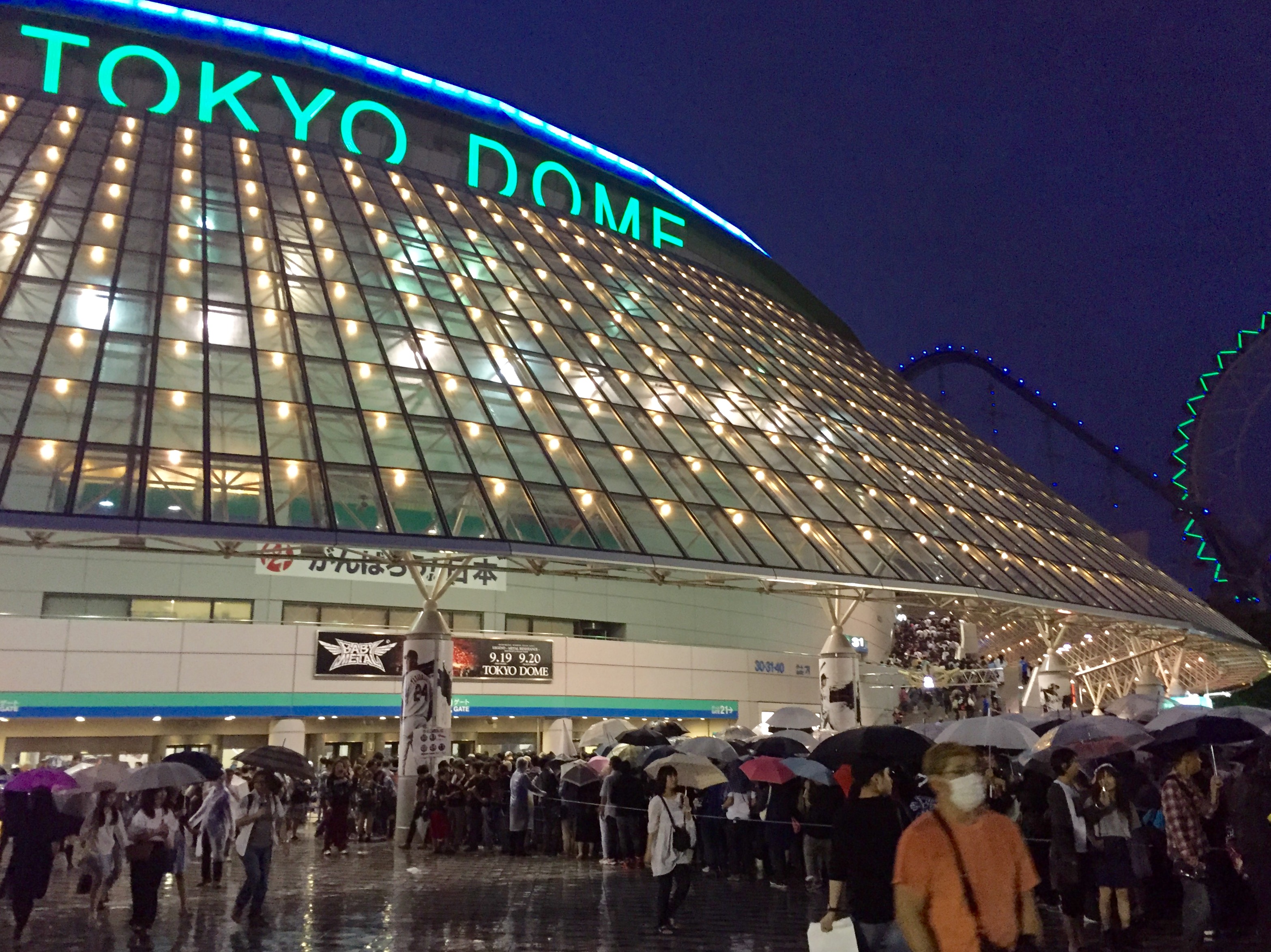 BABYMETAL　ベビーメタル　WORLDTOUR2016FINAL　東京ドーム　1日目